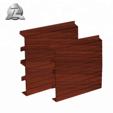 wood color aluminum sheet floor deck